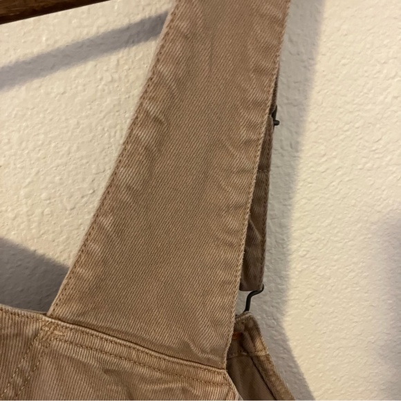 Comfy Old Navy Tan Corduroy Overall Shorts- 2X - Picture 3 of 10